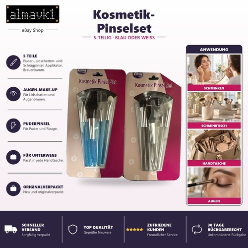 Kosmetik pinselset teilig - 5,