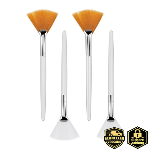 Fächerpinsel kosmetik 4er set - fächerpinsel,