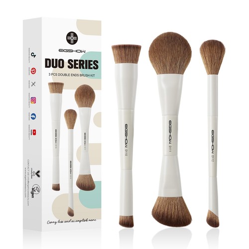 Makeup pinselset stück - pinselset, 3